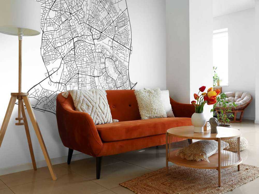 Mapa Apeldoorn, biała