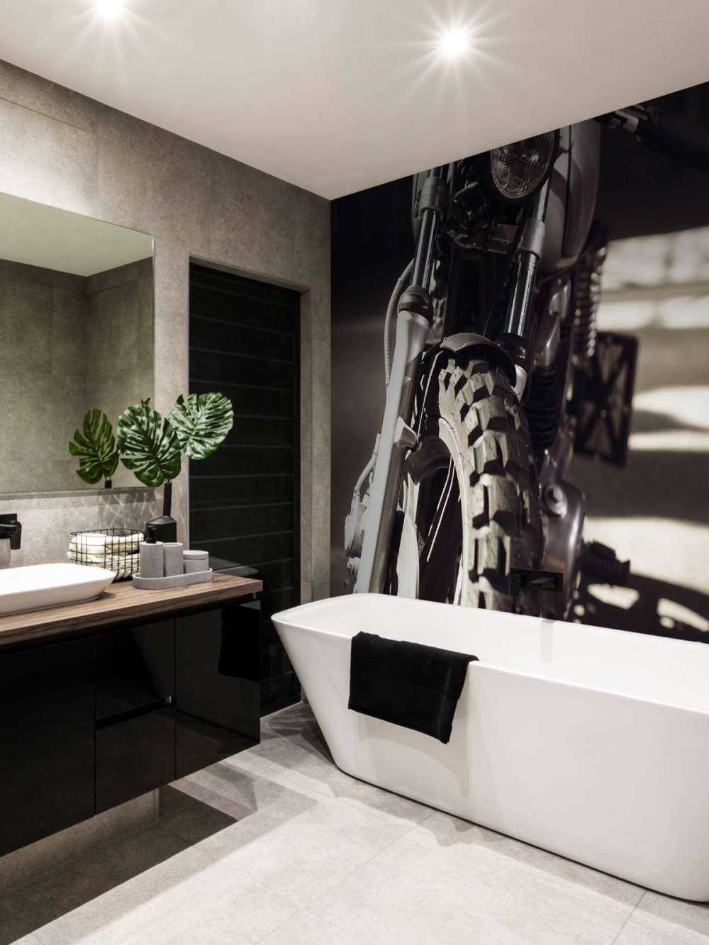 Motocykl z widokiem z przodu