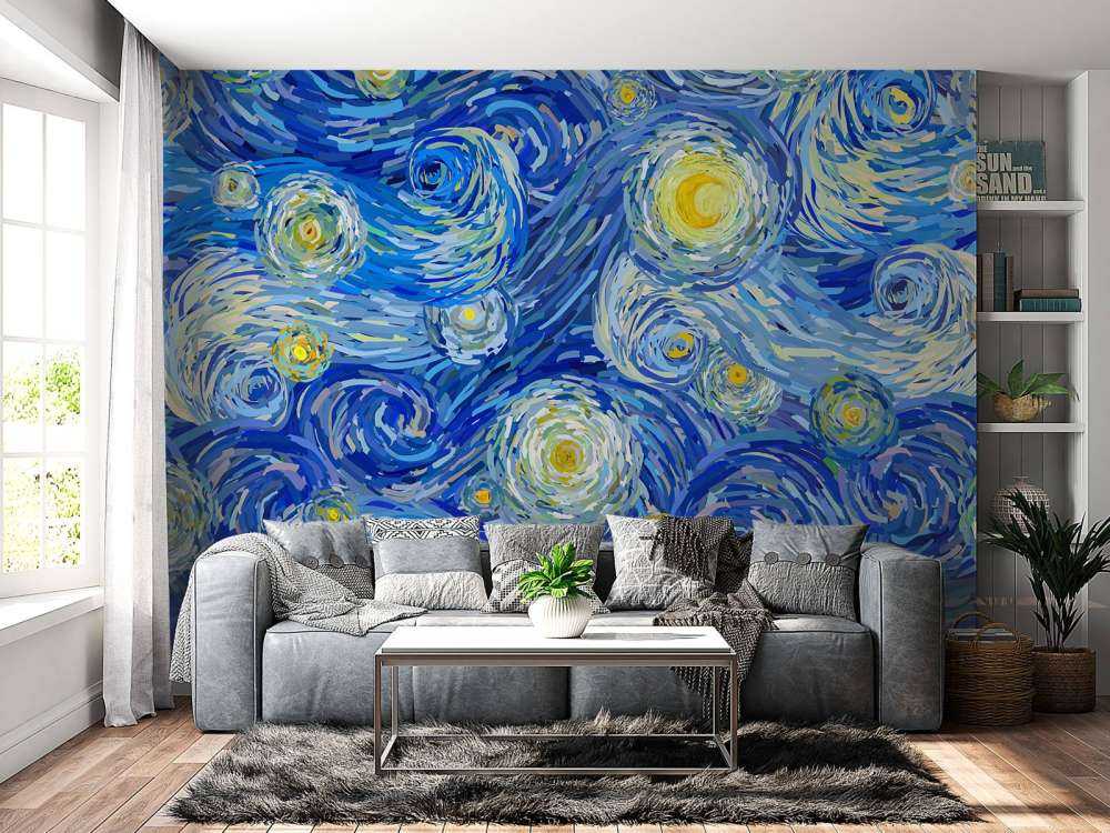 Gwieździsta noc ilustracja