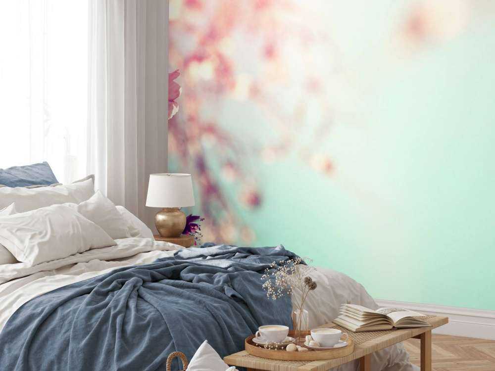 Różowa gałąź kwiatowa