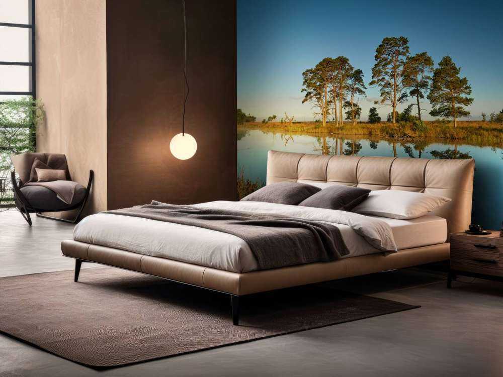 Odbicie w jeziorze leśnym