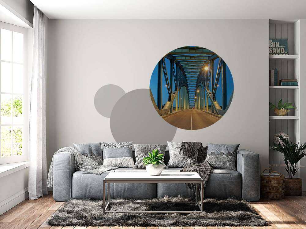 Stalowy most łukowy