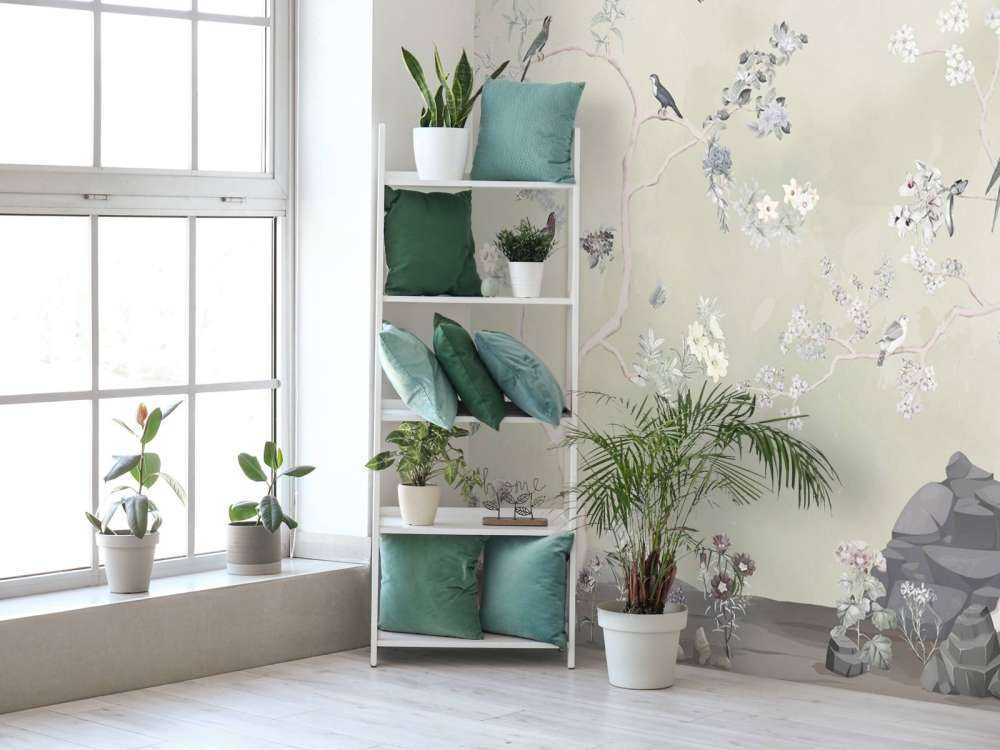 Birds in Garden Panorama 11