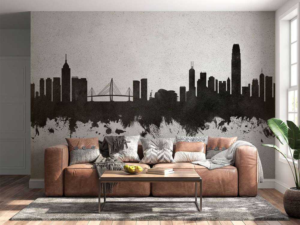 Akwarela panorama, Hongkong