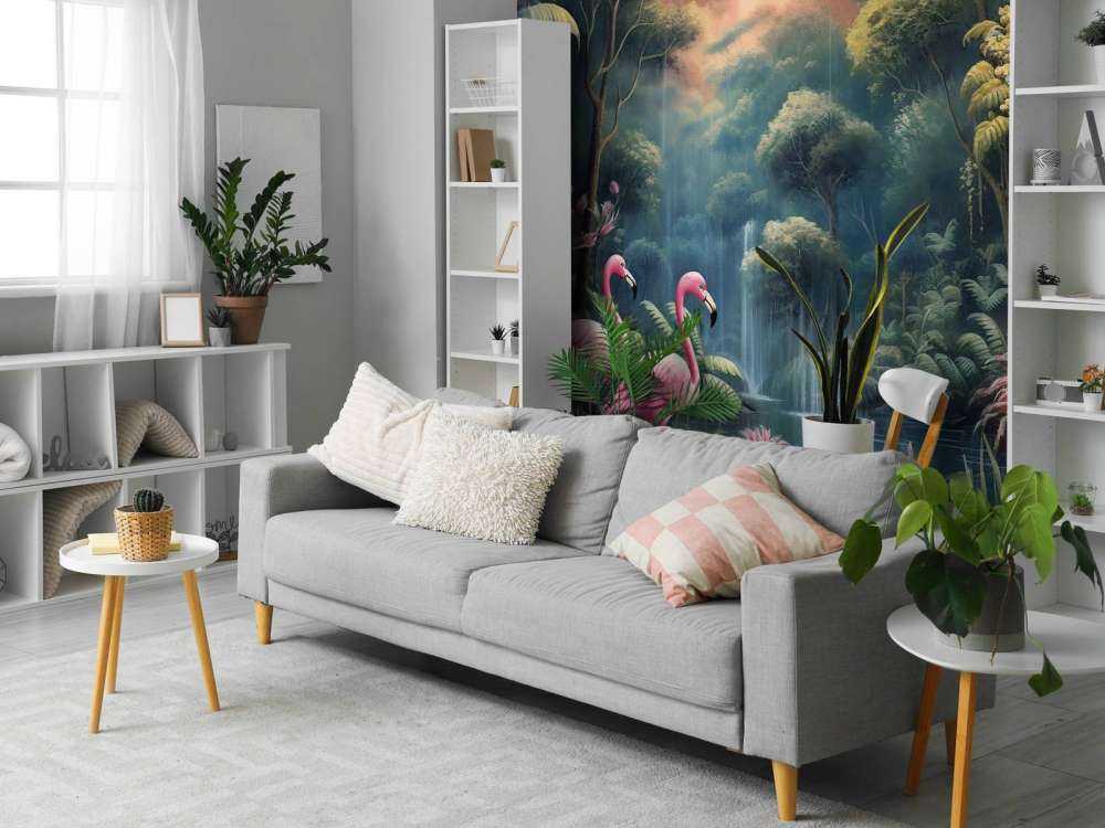 Zmierzchowe Eden Flamingów