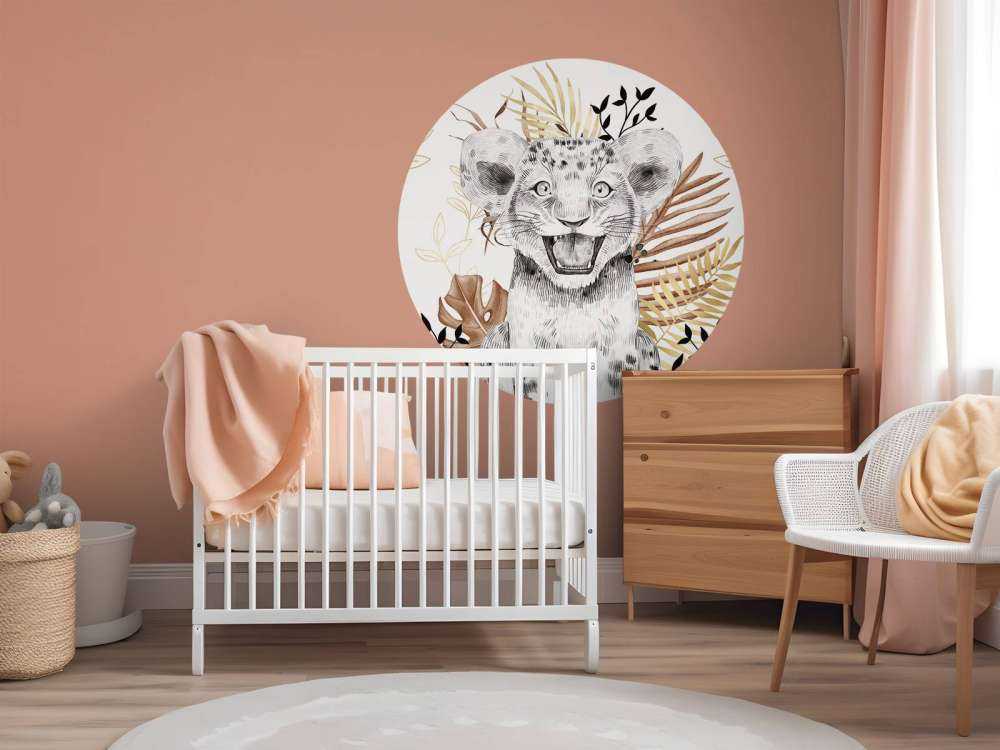 Brązowe i złote lwiątko