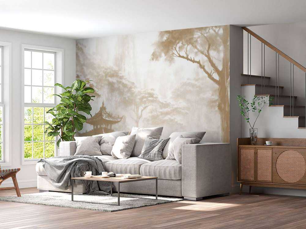 Mglisty Pawilon Orientalny, taupe