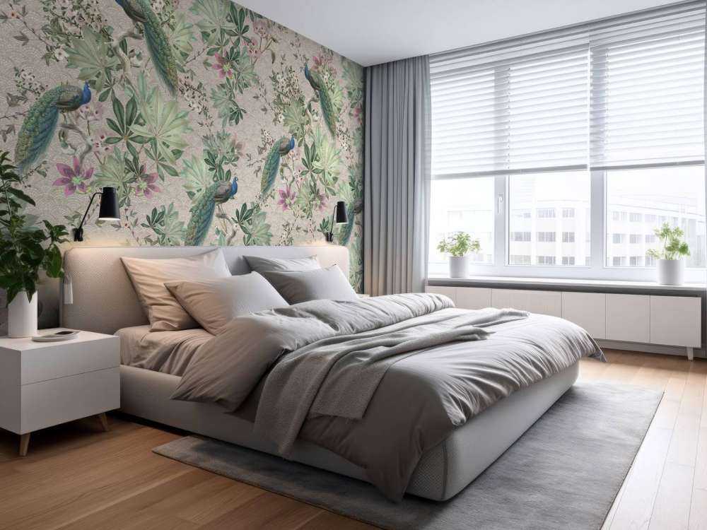 Pawie ogrodowe w stylu vintage - kremowe