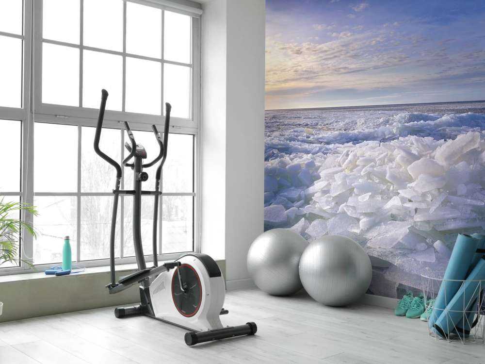 Kruszący się lód na Ijsselmeer