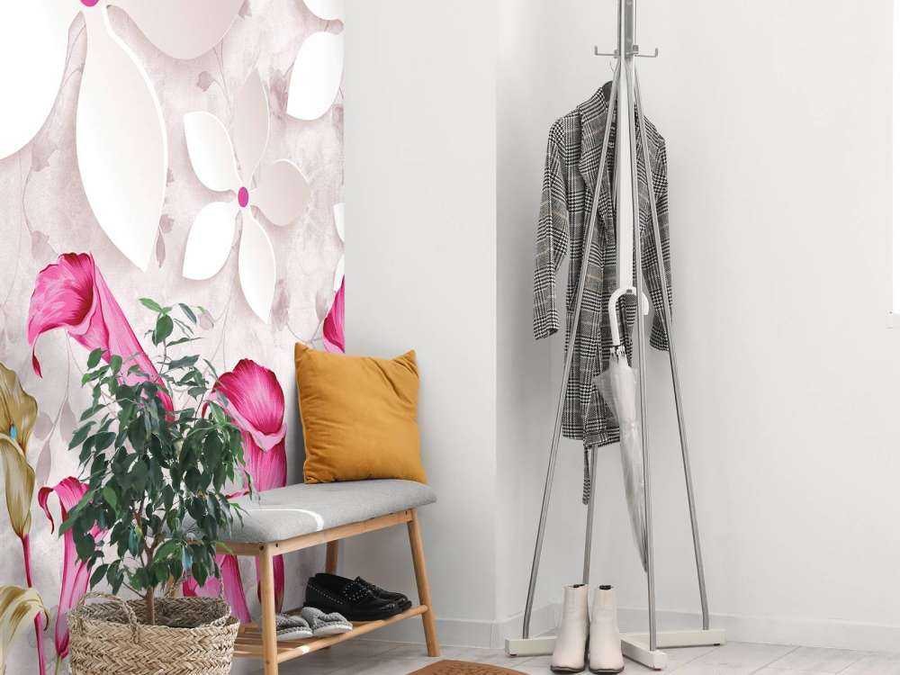 Różowo-białe kwiaty