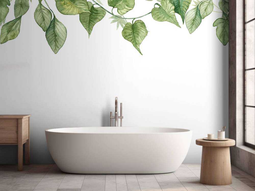 Zawieszanie akwarelowych liści