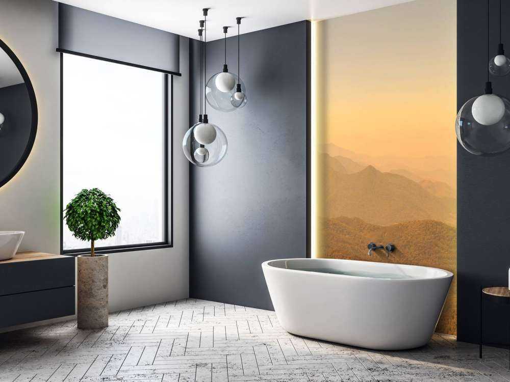 Wzgórze górskie i las