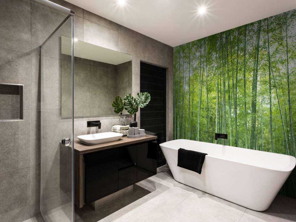 Zielony las bambusowy