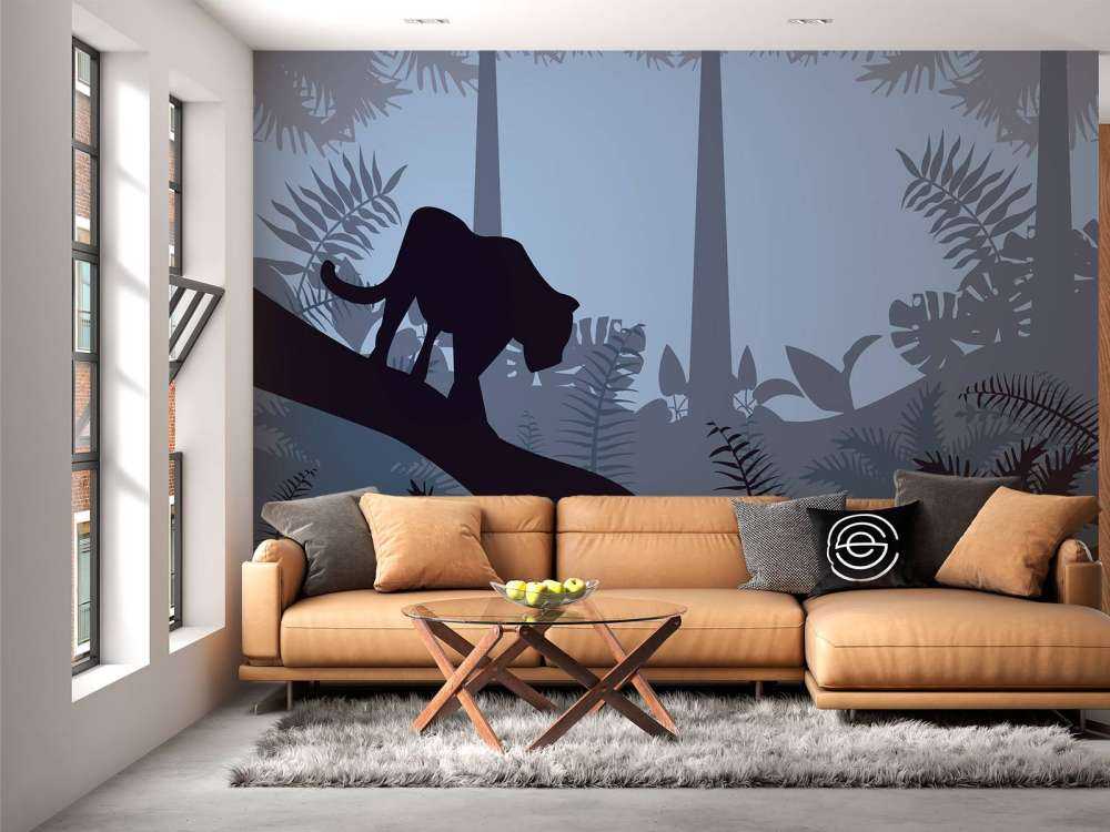 Leopard w błękitnej dżungli