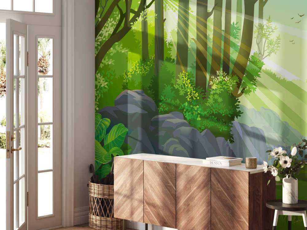 Światło słoneczne w dżungli