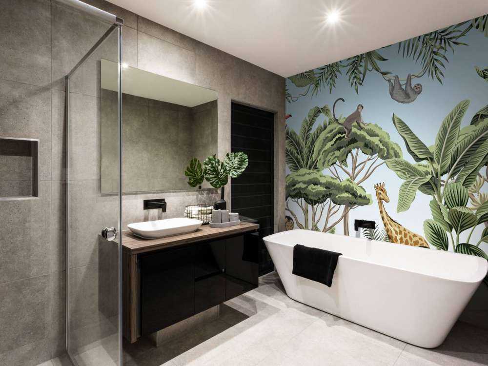 Wzór z zwierzętami z dżungli