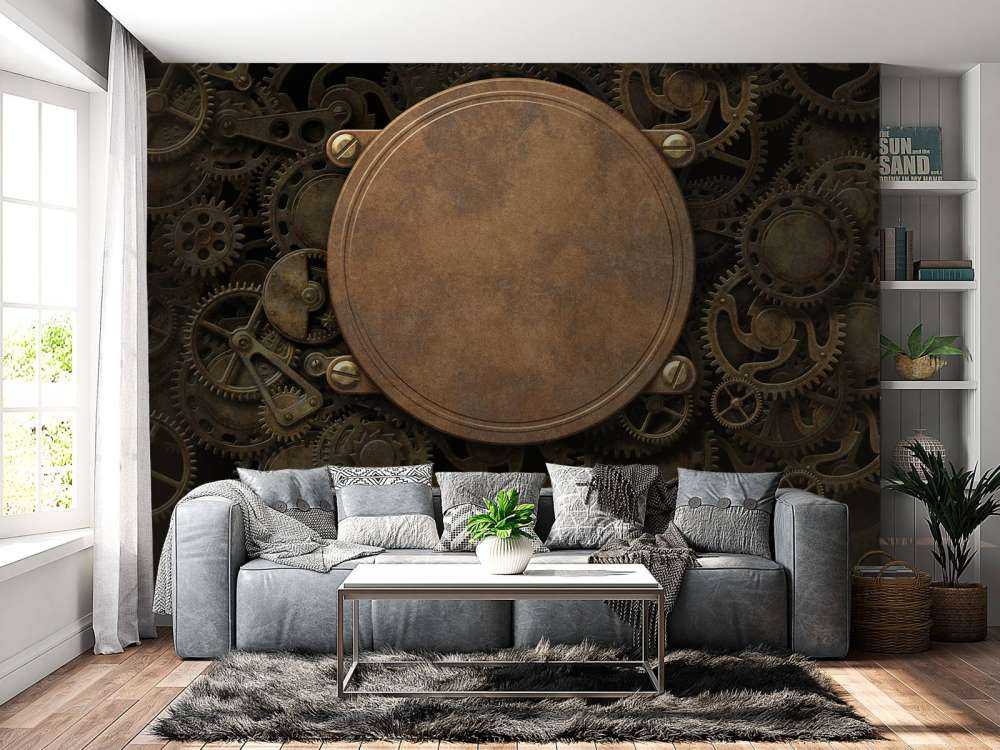 Miedziany mechanizm zegarowy