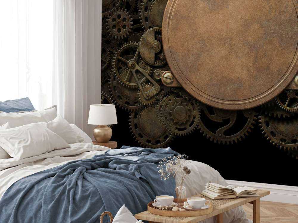 Miedziany mechanizm zegarowy