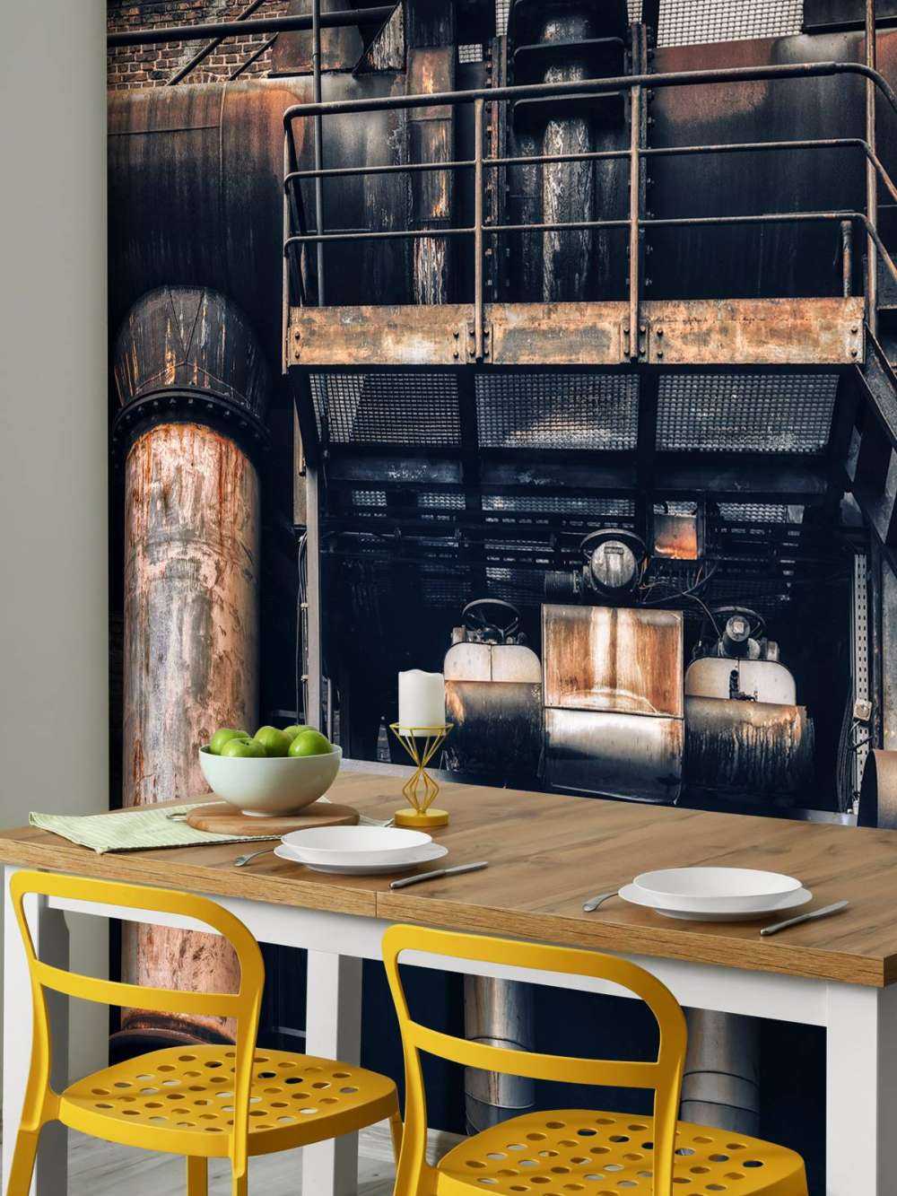 Rury w starej fabryce