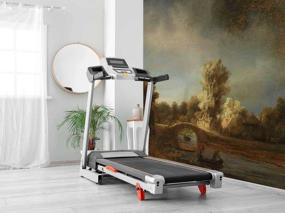 Krajobraz z kamiennym mostem