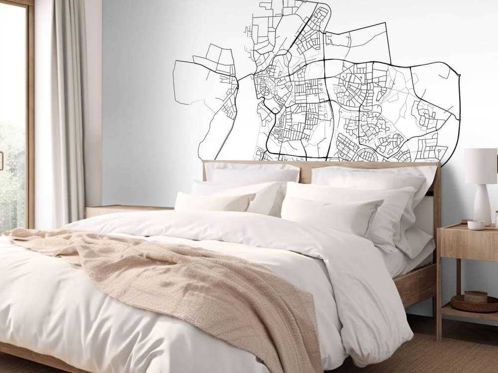 Mapa Zutphen, biała