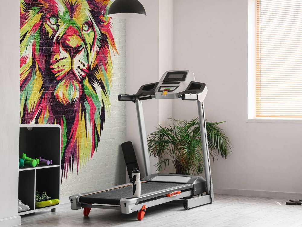 Graffiti przedstawiające lwa