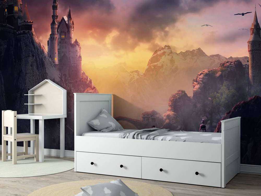 Zamek o zachodzie słońca