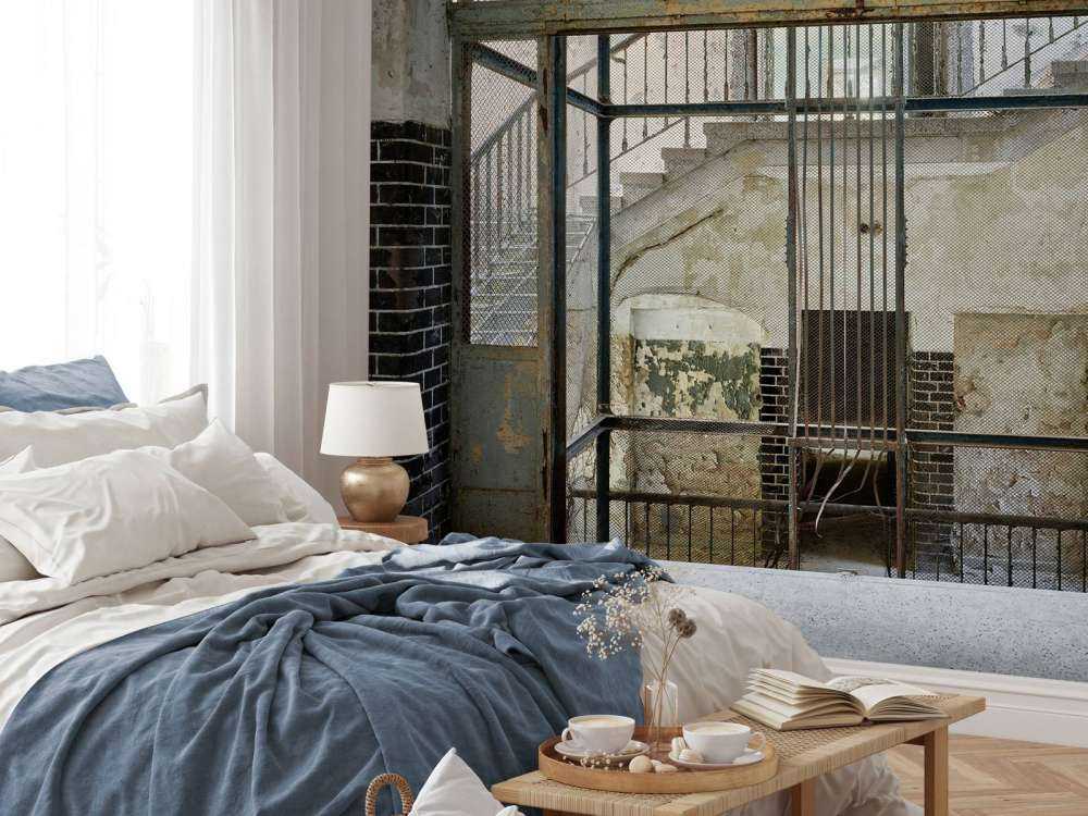 Opuszczony szyb windowy