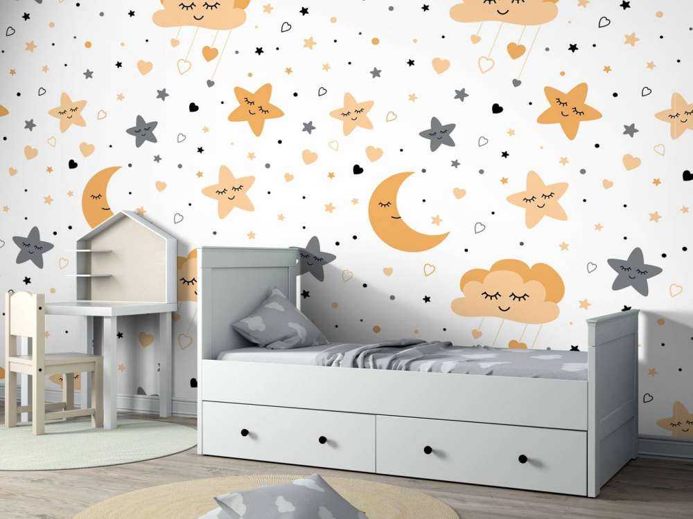 Chmury, księżyce i gwiazdy