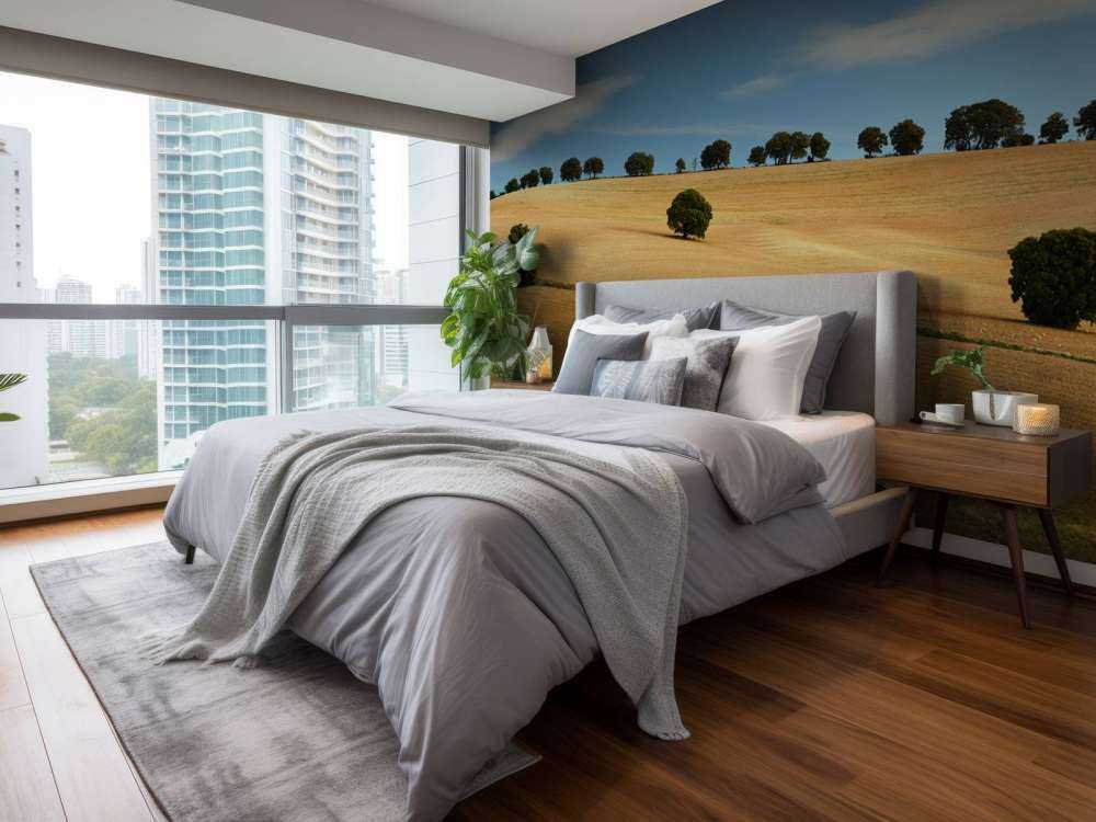 Drzewa w hiszpańskim krajobrazie