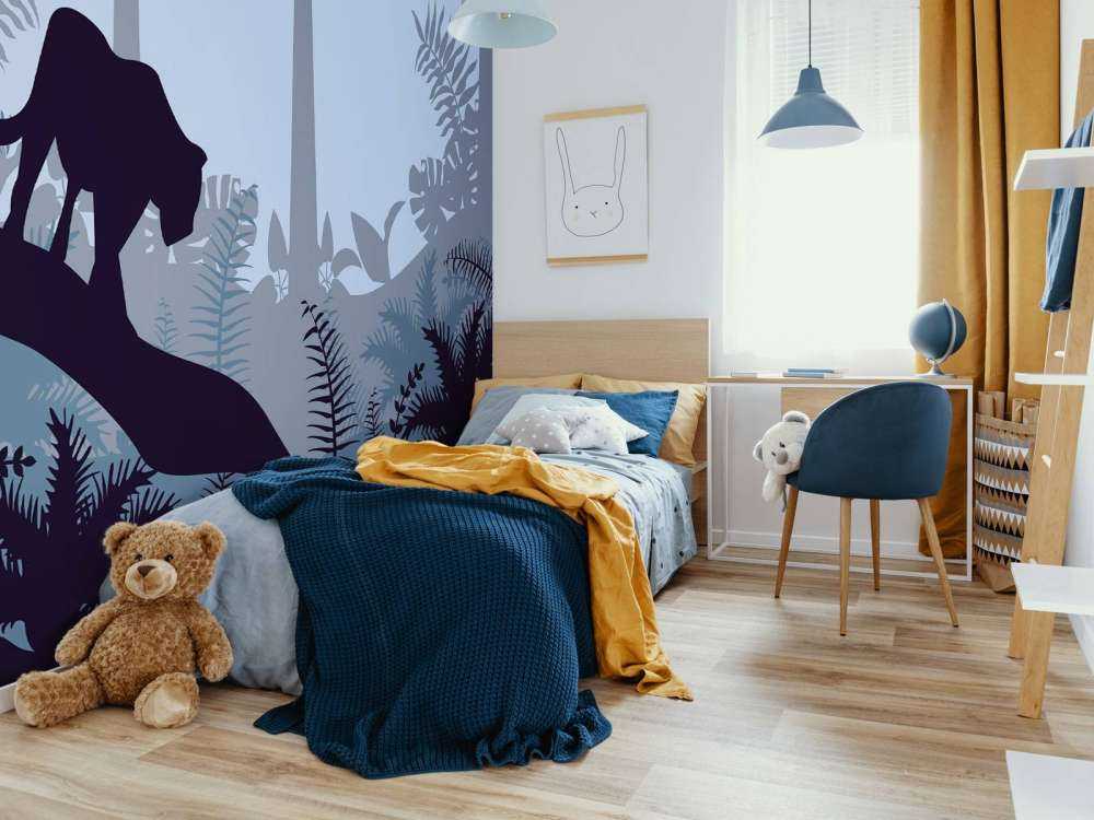 Leopard w błękitnej dżungli