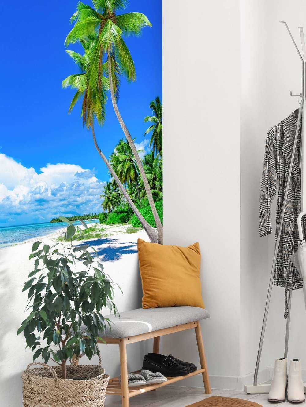 Niebiańska tropikalna plaża