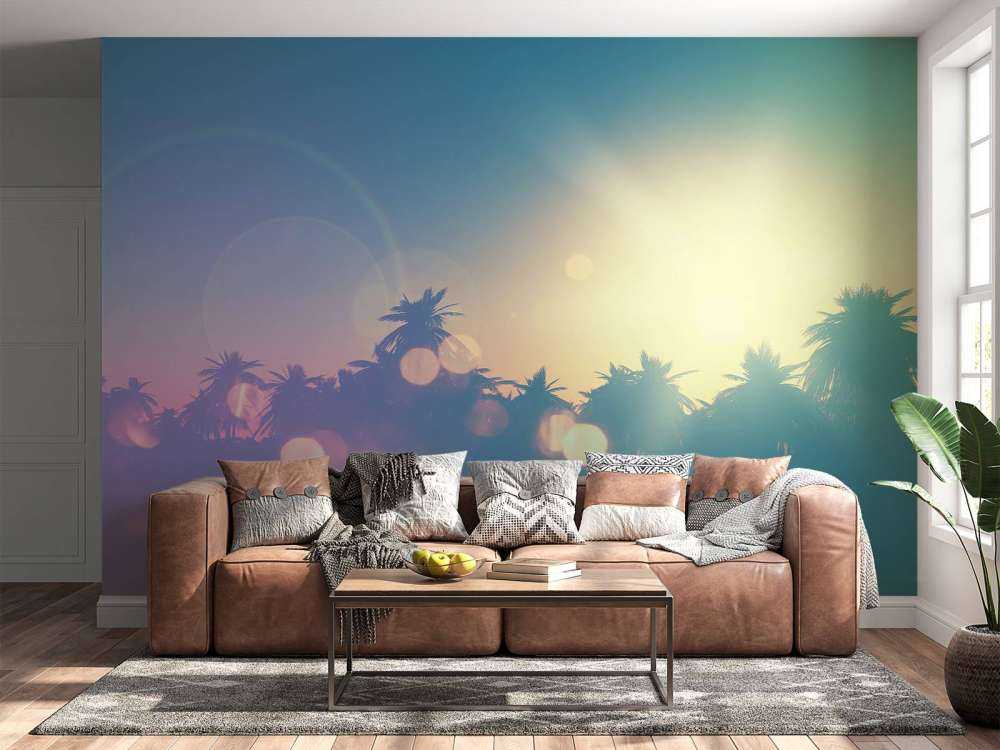 Palmy z efektem retro