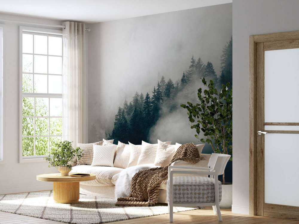 Mglisty alpejski poranek