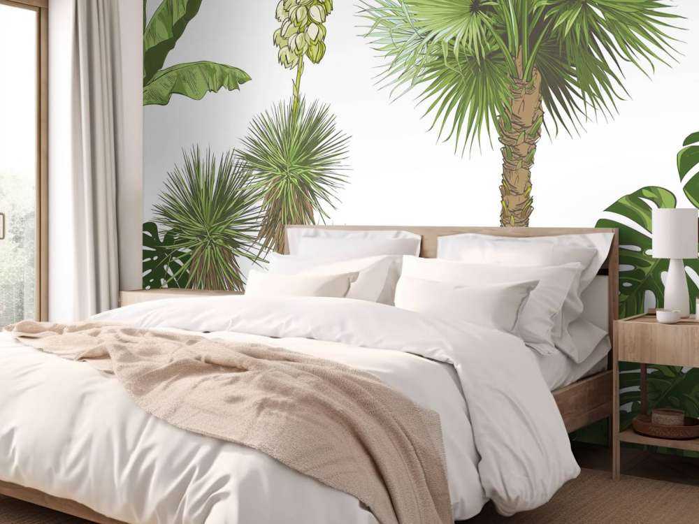 Zielone rośliny tropikalne