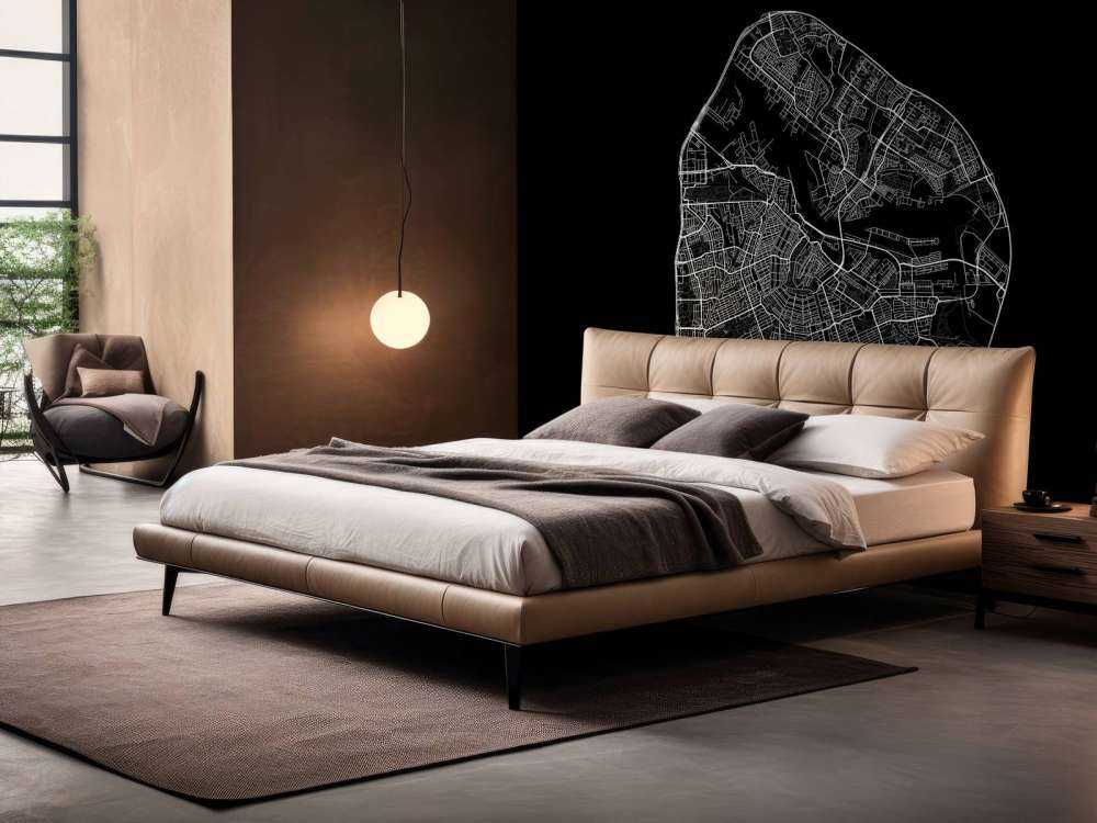 Mapa Amsterdamu, czarna