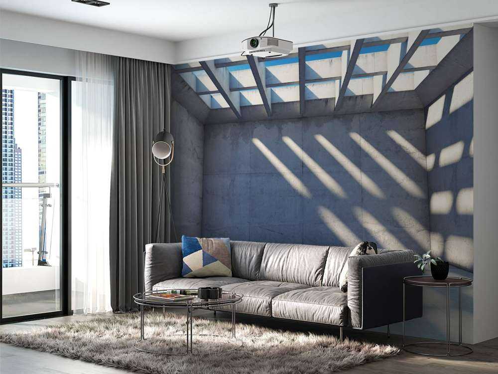 Pusta przestrzeń z otwartym dachem