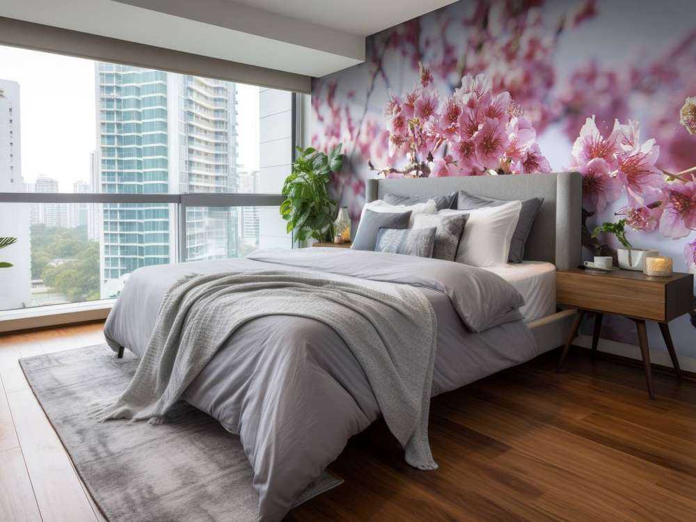 Zbliżenie na różowego kwiatka