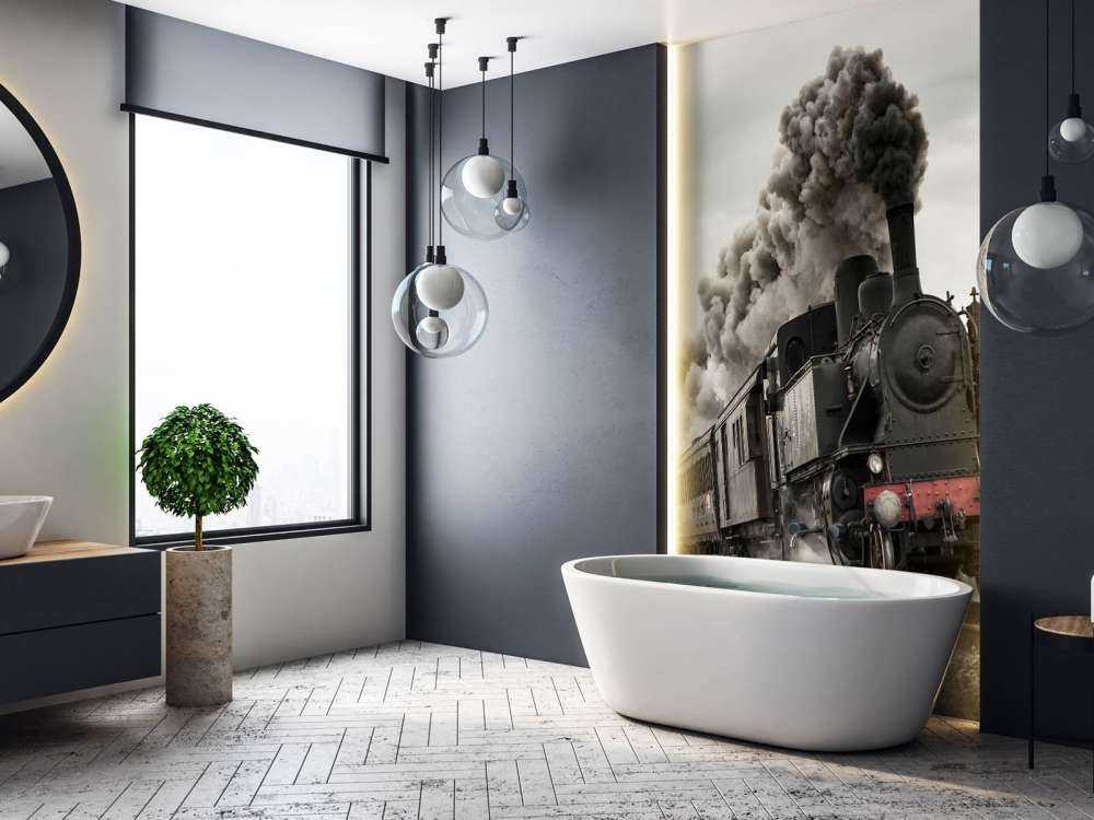 Stary pociąg parowy