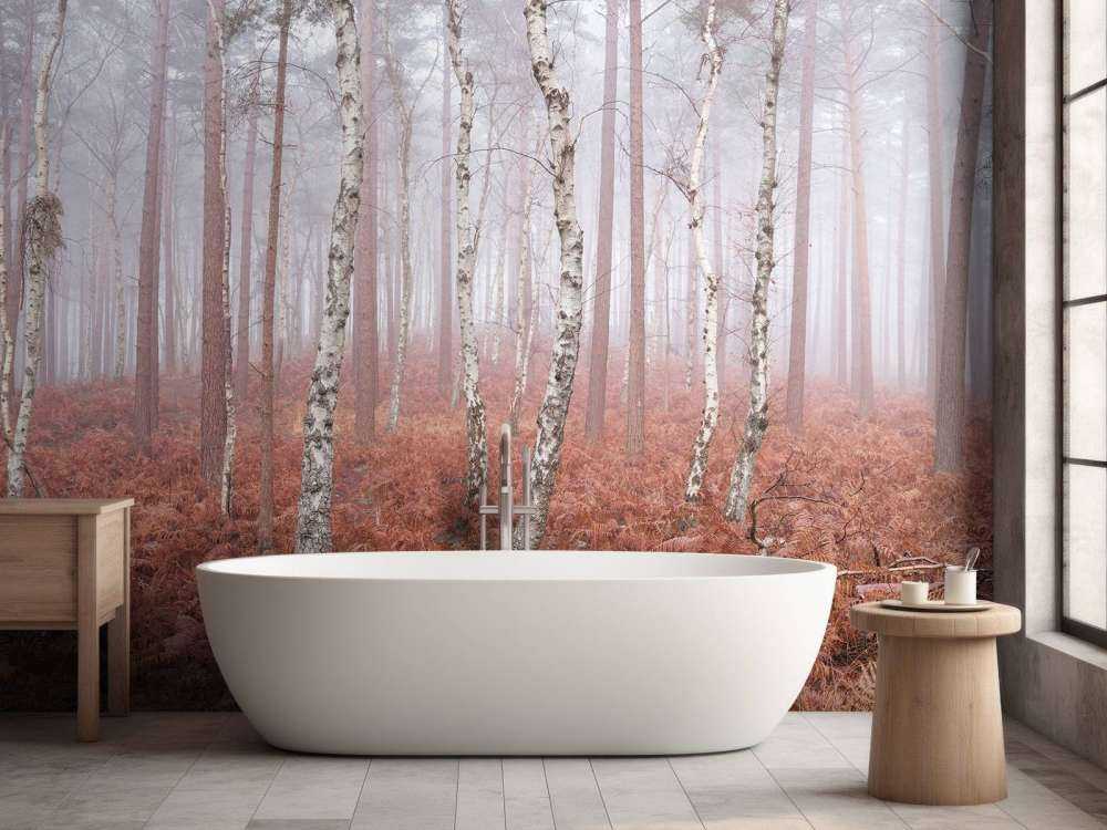 Opuszczony, mglisty las