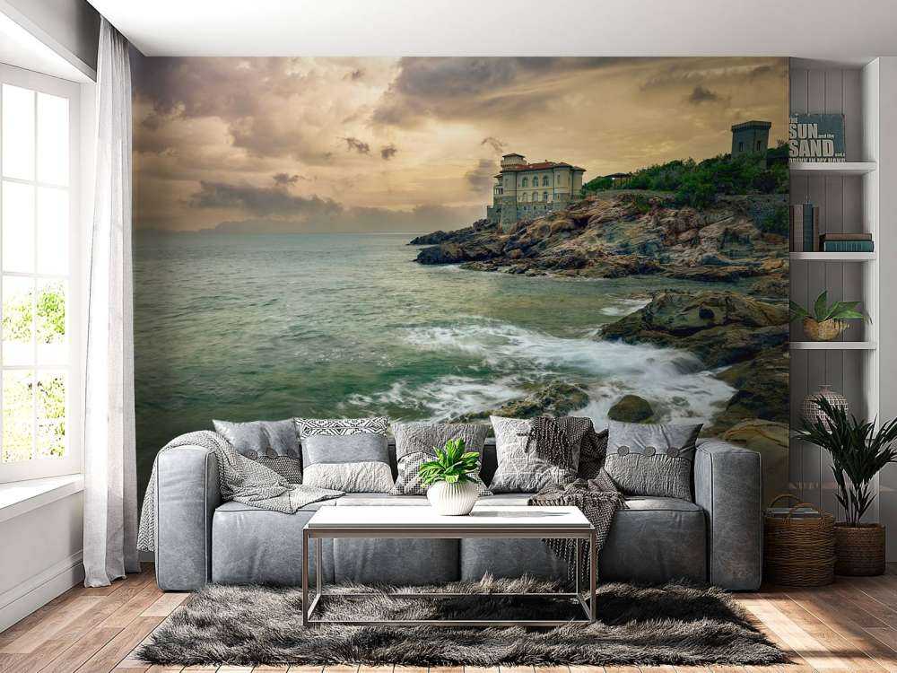 Stary zamek na wybrzeżu