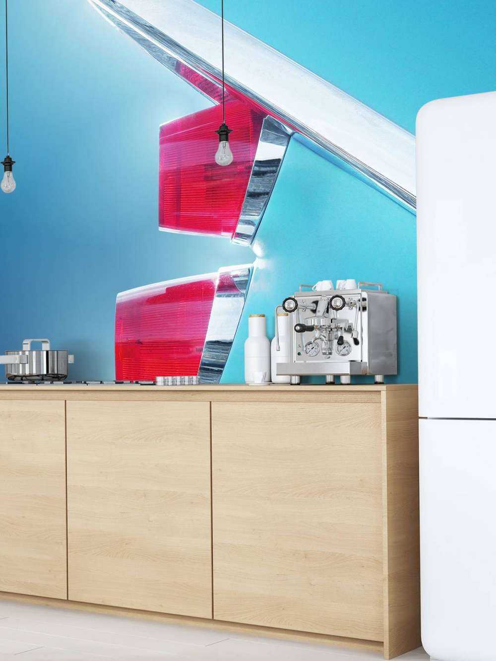 US classic car 1959 Adventurer tail fin abstract