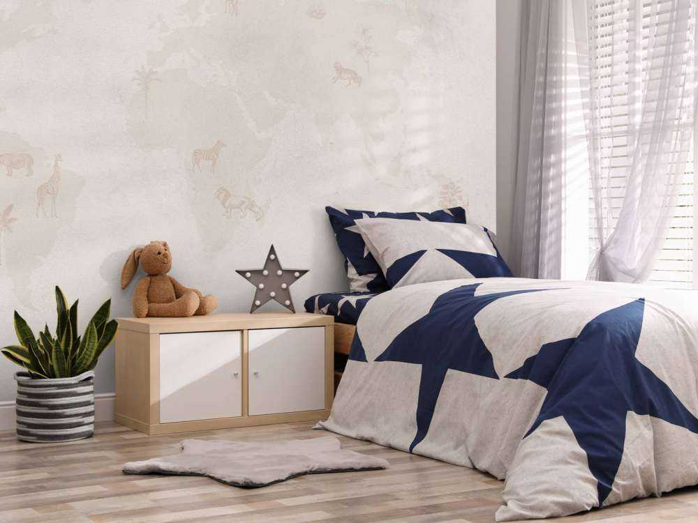 Mapa świata szkic taupe