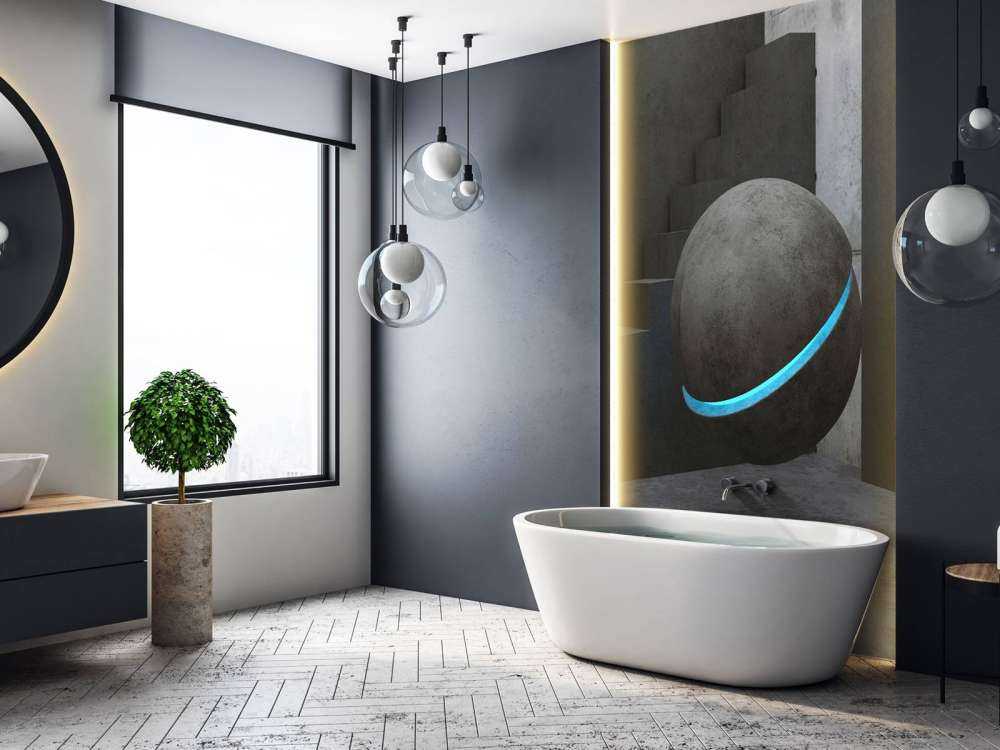 Klatka schodowa z kulą 3D