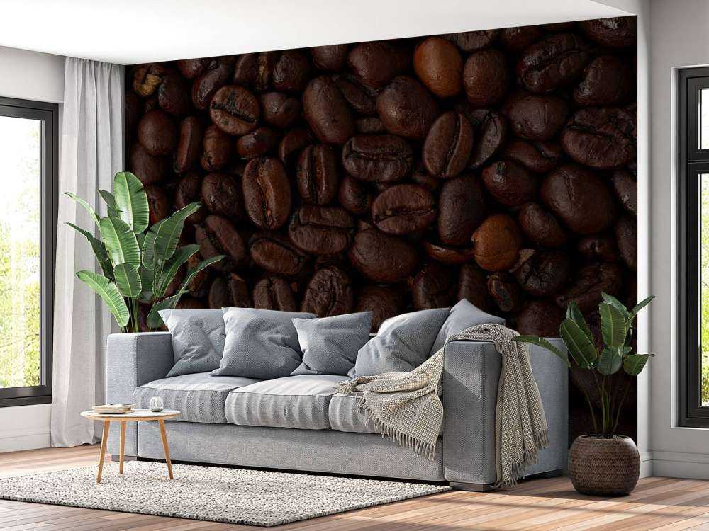 Ziarna kawy w zbliżeniu