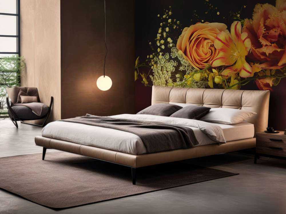 Girlanda z ułożonych kwiatów