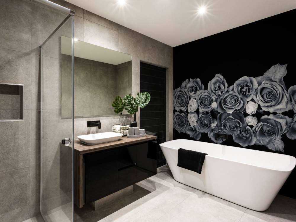 Bukiet róż czarny i biały