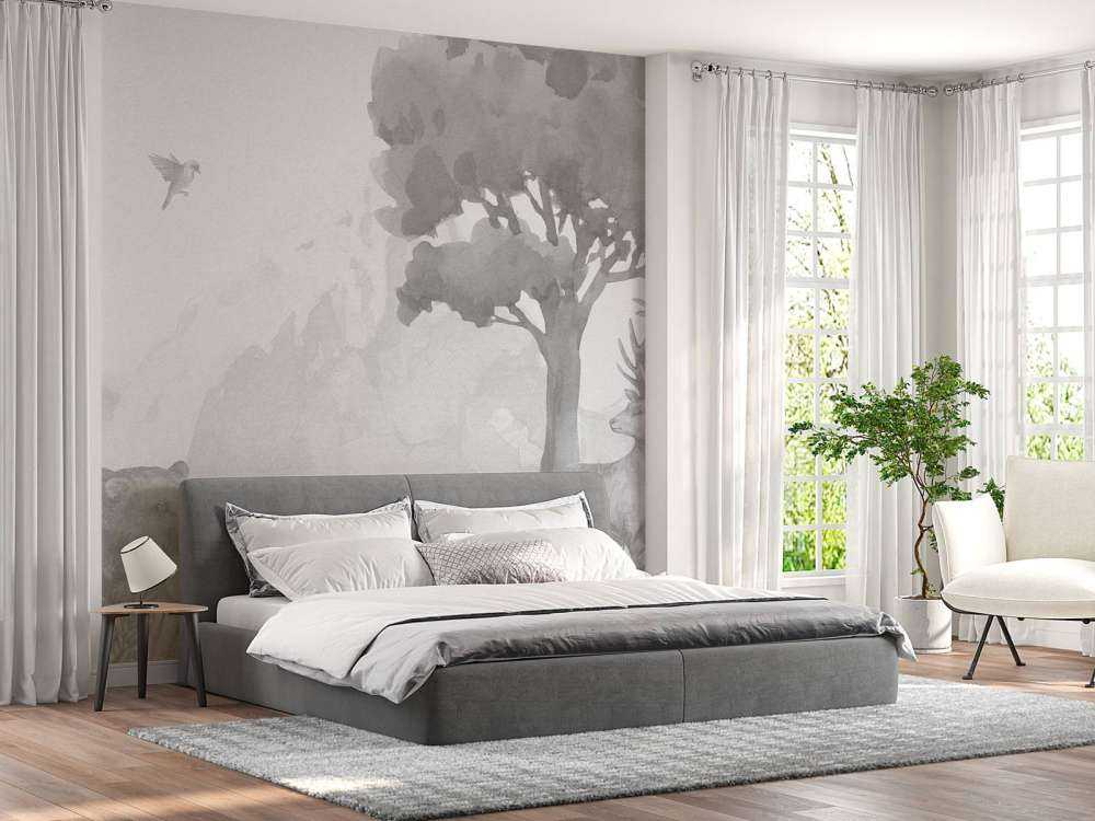 Zwierzęta leśne w czerni i bieli