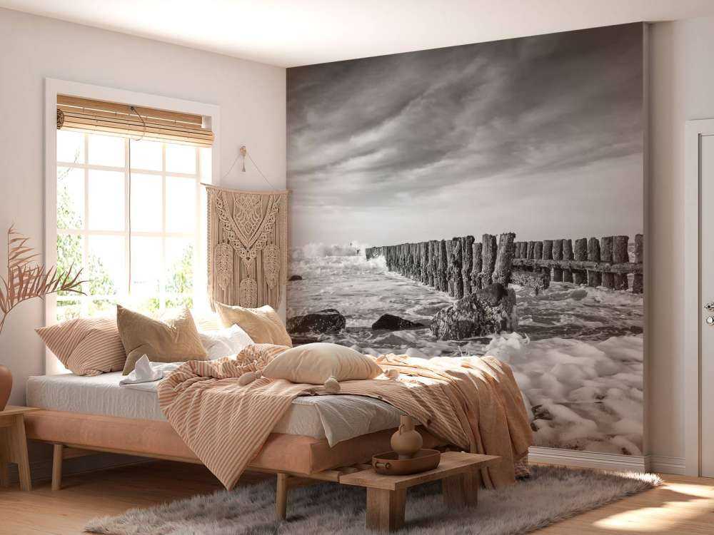 Spienione morze w czerni i bieli