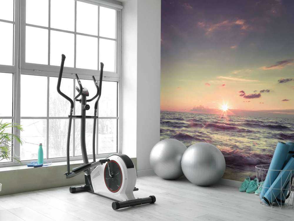 Piękny zachód słońca